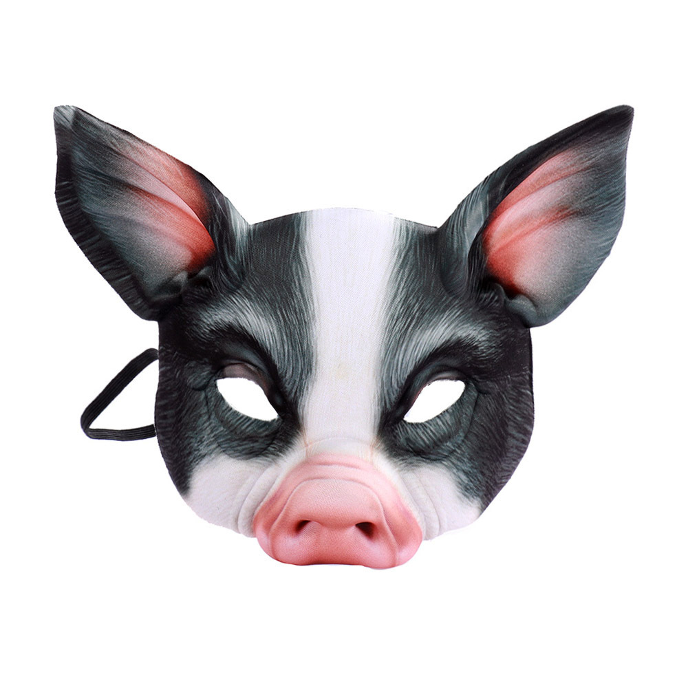 Realistic Animal Half Face Mas - Free Cosplay Prop Patterns ulasan dan harga