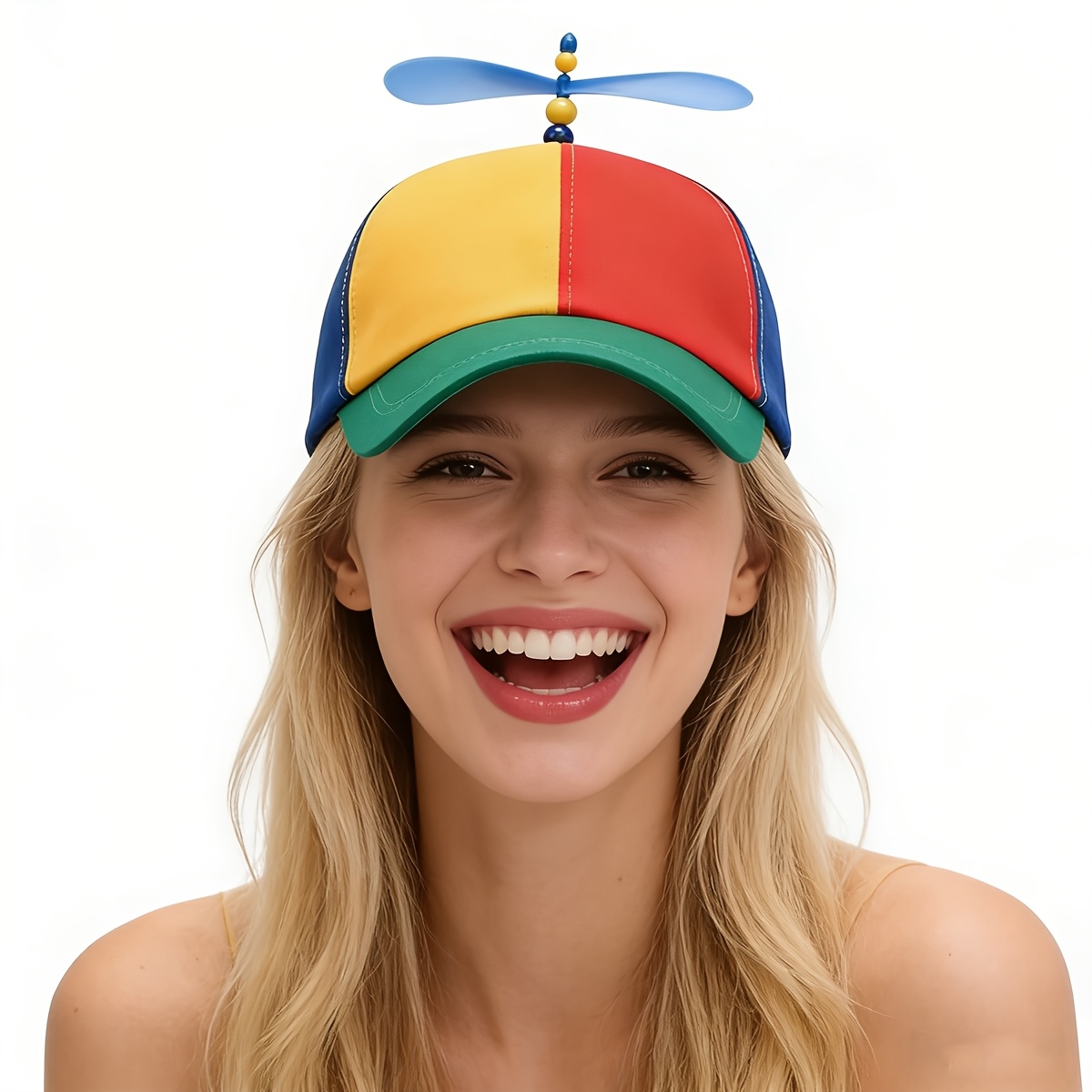 Funny Multicolor Propeller Hat - Ekko Cosplay Prop ulasan dan harga